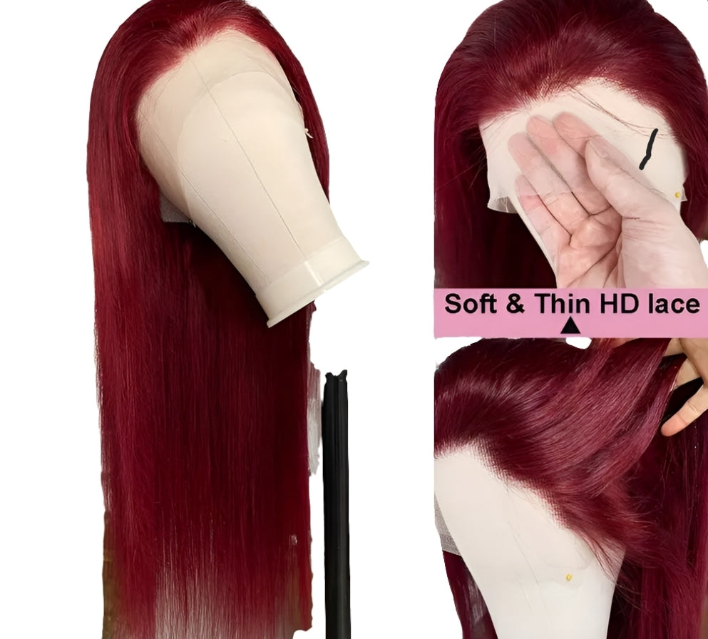 Vida Rich Burgundy 13x4 Frontal wig